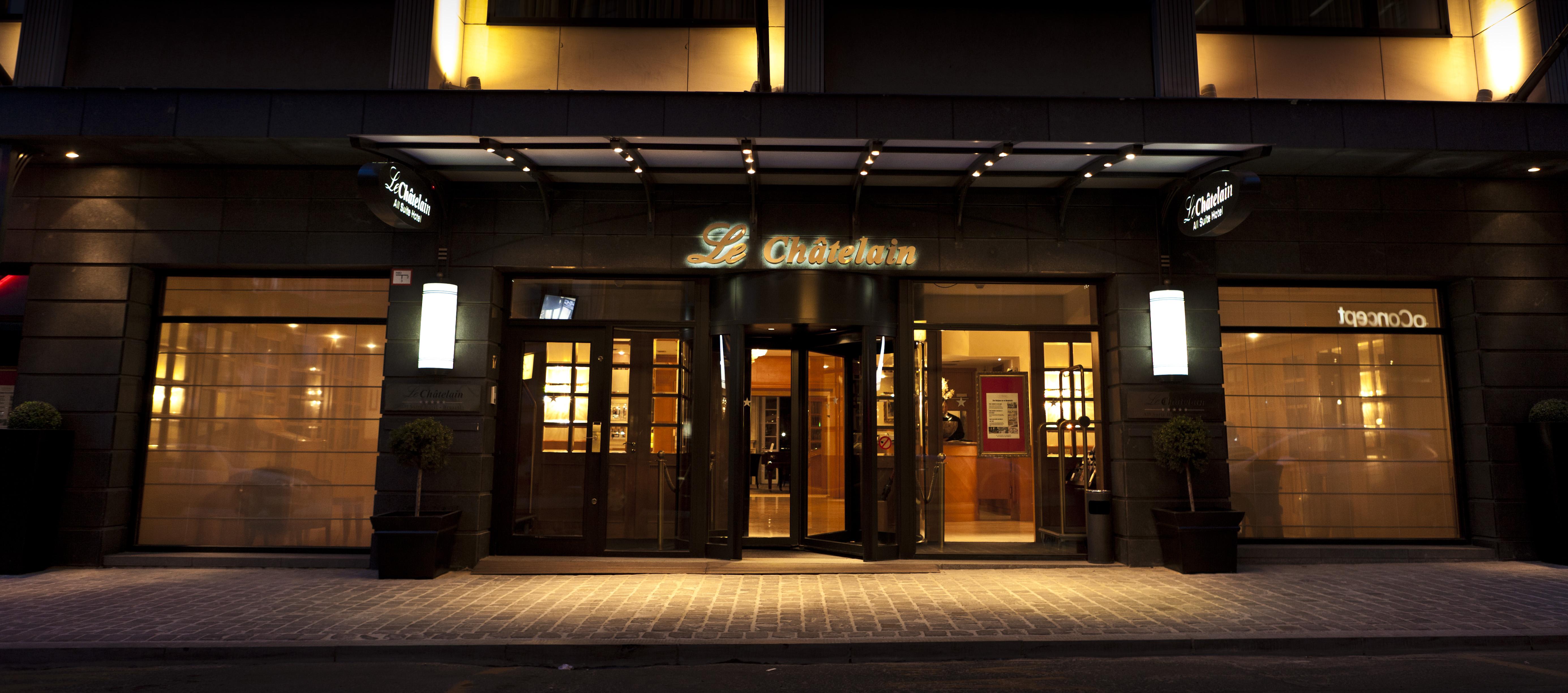 Hotel Le Chatelain Brussel Eksteriør bilde Entrance of the hotel