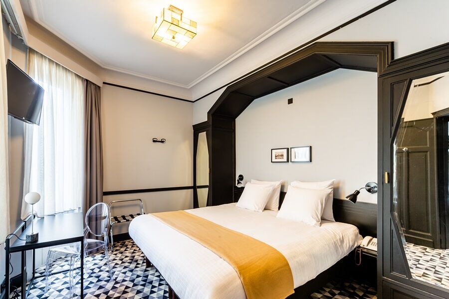 Hotel Le Chatelain Brussel Eksteriør bilde A room at the hotel